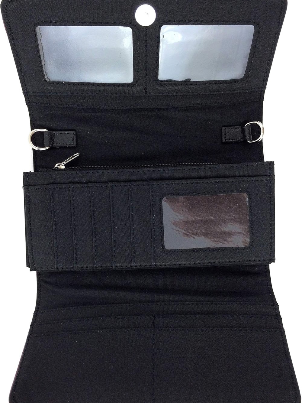 Embellished Black Western Buckle Wallet - Picture 3 of 6